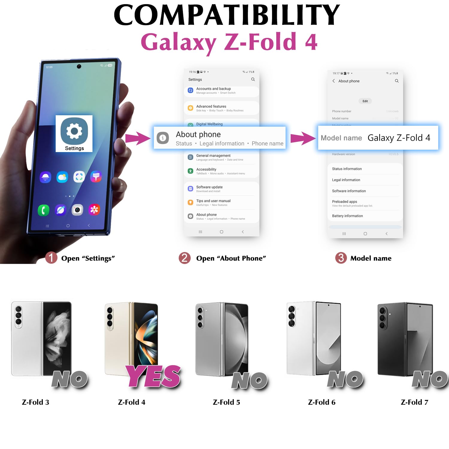 Lxisxcna Samsung Galaxy Z Fold 4 5G Leather Wallet Case with Card Holder Kickstand Magnetic Zipper Pocket Lanyard Strap Wristlet Red - View 2 of 7