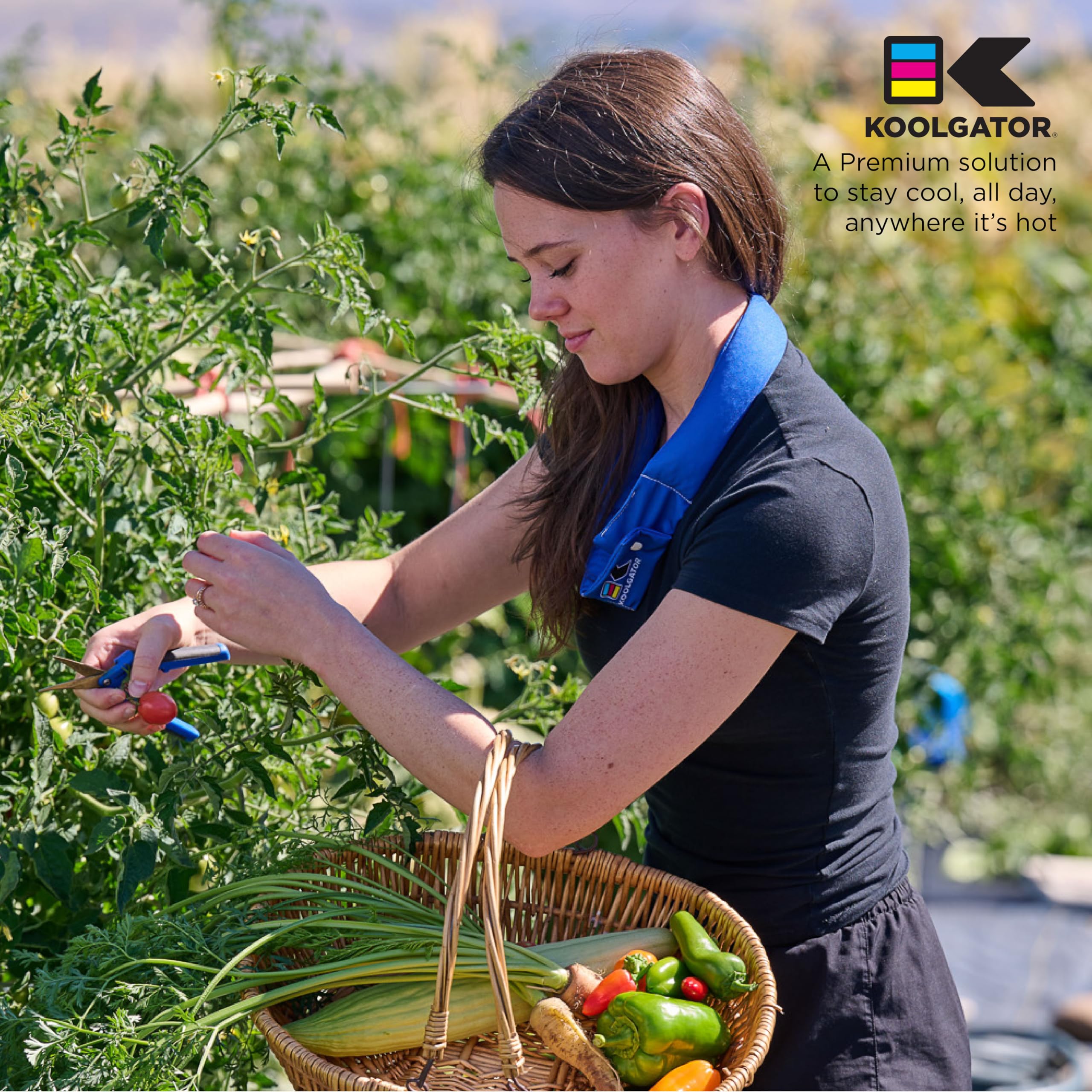 KOOLGATOR KOOLGATOR Evaporative Cooling Neck Wrap for Summer Heat Relief Long Lasting Reusable Breathable Available in Multiple Packs - View 2 of 8