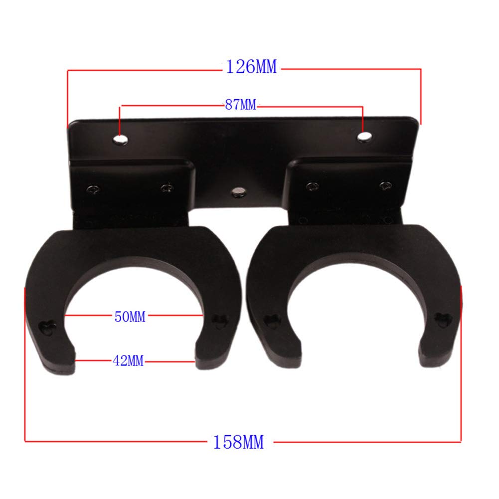 Wireless Microphone Hanger Wall Mount Space Saving Stand Brackets Universal Double Hook for KTV and Home Use - View 5 of 6