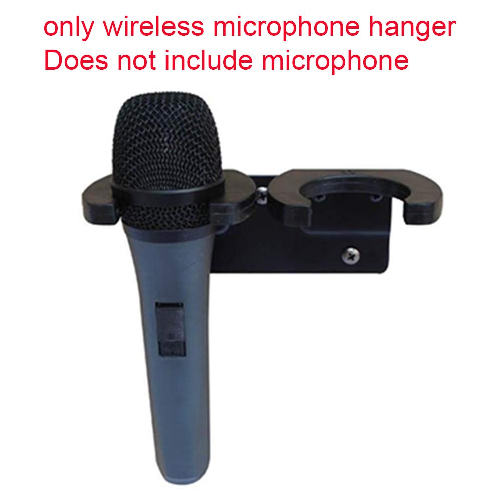 Wireless Microphone Hanger Wall Mount Space Saving Stand Brackets Universal Double Hook for KTV and Home Use - View 6 of 6