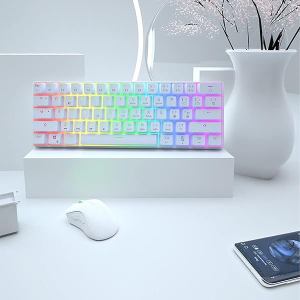 targeal Buy Targeal 60% Mechanical Gaming Keyboard - Gateron Red Switch, RGB Backlit, Programmable for PC/Mac - Perfect for Gamers! - View 11 of 11