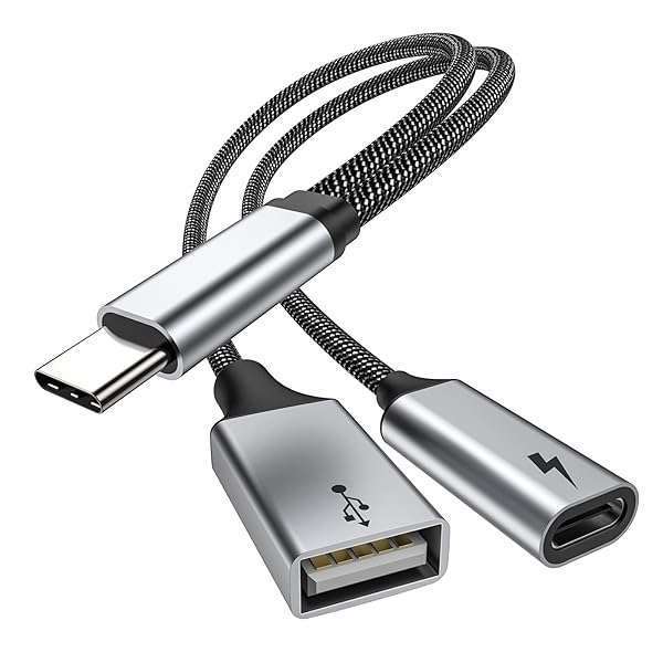MOGOOD USB C OTG Adapter & Splitter with 60W PD Fast Charge for Steam Deck, Galaxy S22, Switch & More