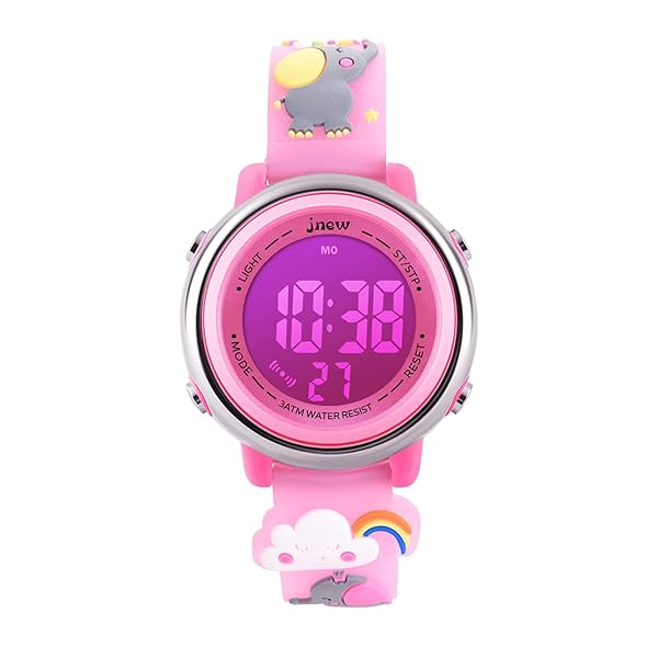 L LAVAREDO Shop L LAVAREDO Kids Watches: Waterproof 3D Cartoon Digital Watch for Girls Ages 3-12 with 7 Color Lights