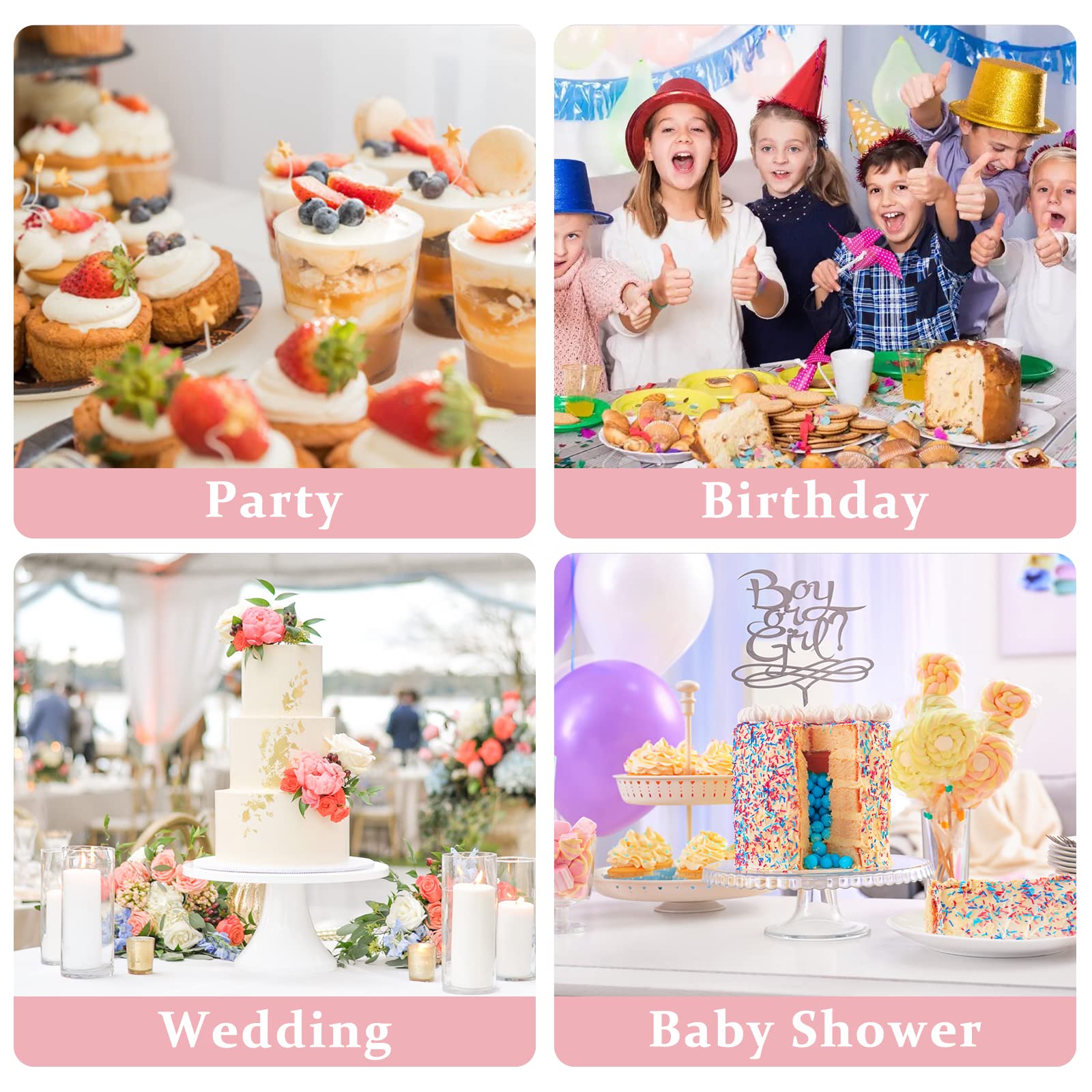 Suneerplay Acrylic Cake Pop Stand with 21 Holes Clear Display Holder for Weddings Baby Showers Birthdays and Parties - View 7 of 7