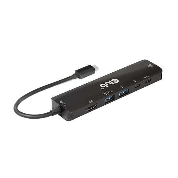 Club 3D Club 3D CSV-1596 USB Gen1 Type-C 6-in-1 Hub: HDMI 8K/4K, 2xUSB-A, RJ45, 2xUSB-C, 100W PD Charging - View 5 of 5