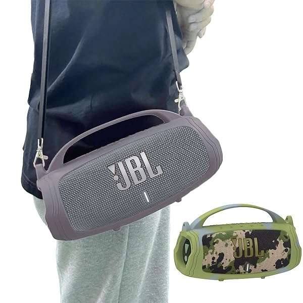 JCHPINE Camouflage Silicone Cover Case for JBL Charge 5 - Protective Skin for Bluetooth Speaker Accessories - View 4 of 7
