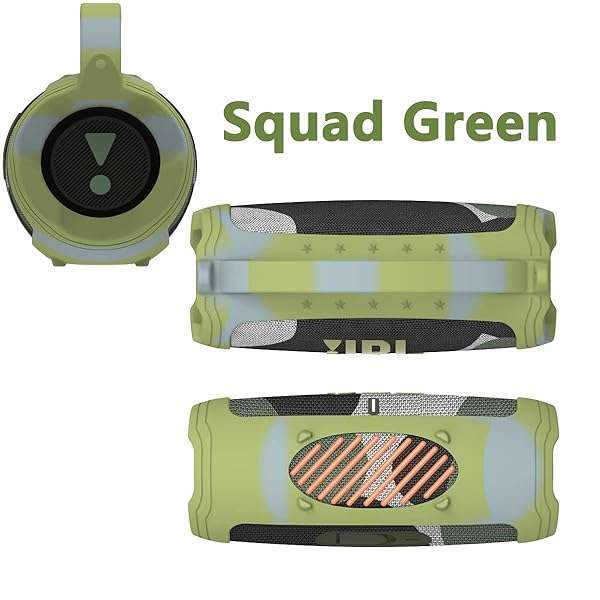 JCHPINE Camouflage Silicone Cover Case for JBL Charge 5 - Protective Skin for Bluetooth Speaker Accessories - View 5 of 7