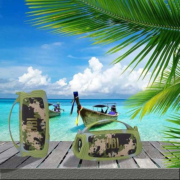 JCHPINE Camouflage Silicone Cover Case for JBL Charge 5 - Protective Skin for Bluetooth Speaker Accessories - View 7 of 7