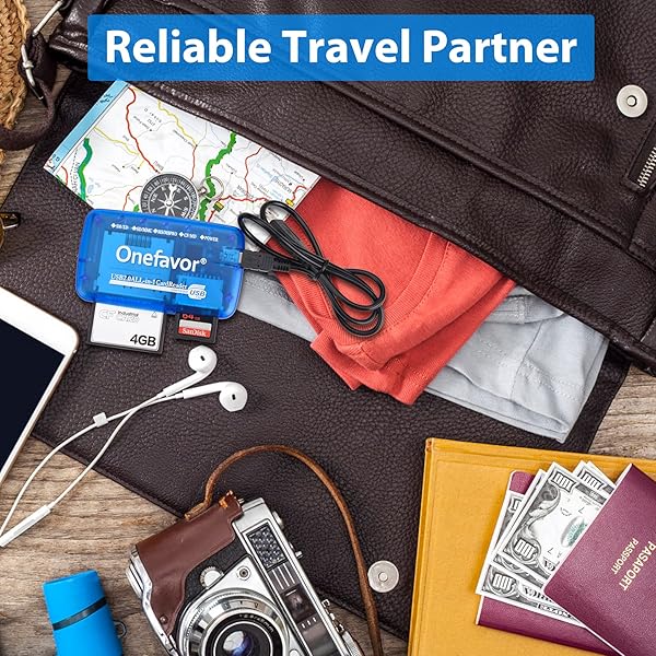 onefavor Onefavor SmartMedia Cards Reader Writer, All-in-1 USB Universal Multi Card Adapter Slim Hub Read Smart Media SD, XD, CF, MMC, MS Pro Duo, Camera Flash Memory Cards Reader for Windows, Mac, Linux - View 7 of 7