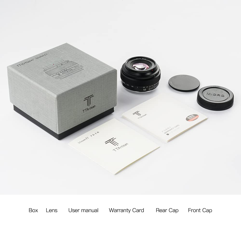 TTARTISAN TTArtisan 50mm f2 Full Frame Manual Focus Lens for Sony E-Mount Cameras A7 A9 A6000 Series - View 9 of 9