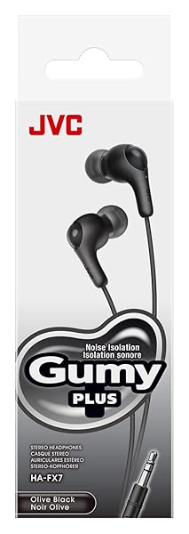 JVC JVC Gumy HAFX7BN Earbud Headphones: Powerful Sound, Comfortable Fit, Silicone Ear Pieces (Black) - View 2 of 6