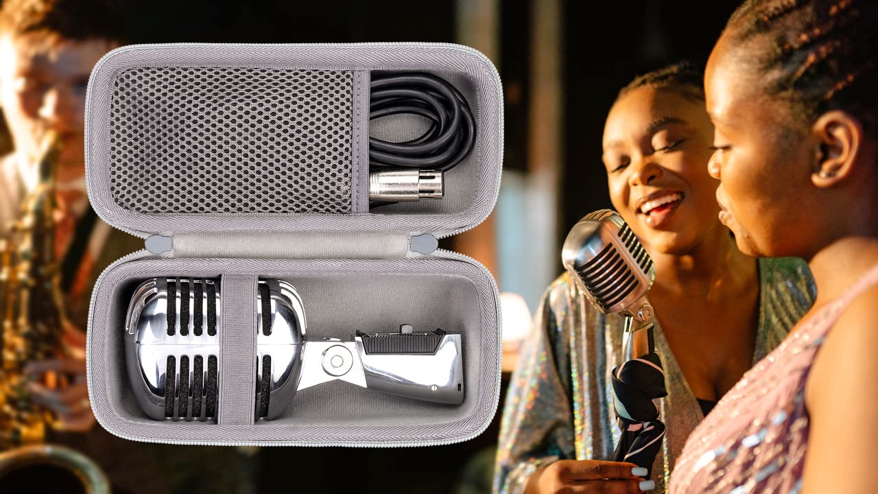 Aenllosi Aenllosi Hard Carrying Case for Shure Super 55 Deluxe Vocal Microphone Case Only - View 8 of 9