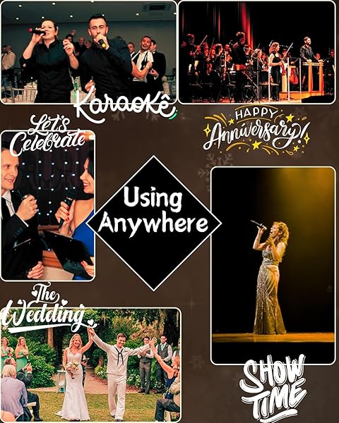 RhymKawa RhymKawa Bedazzled Rhinestones Wireless Microphone Cover Champagne Gold for Universal Cordless Mic Replacement Perfect for Events and Parties - View 8 of 9