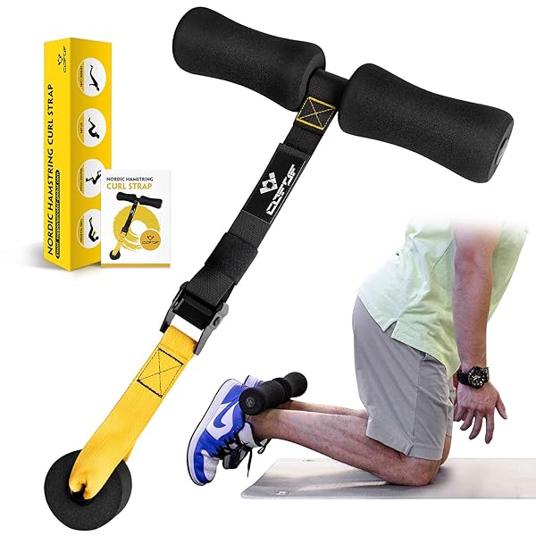 COFOF Nordic Hamstring Curl Strap - 420 lbs Capacity for Effective Home Workouts | Quick Setup for Curls, Sit-ups & Squats