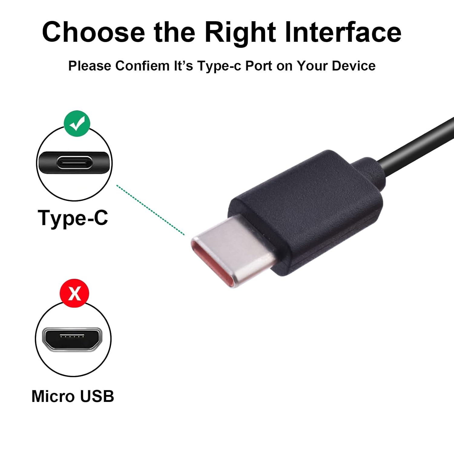 Asobilor Asobilor USB C to Type C Fast Charging Cable 3.3Ft Compatible with Echo Buds 2 Raycon E25 Pro EarFun Air Pro Sabbat E12 Ultra TOZO T12 NC9 - View 2 of 6