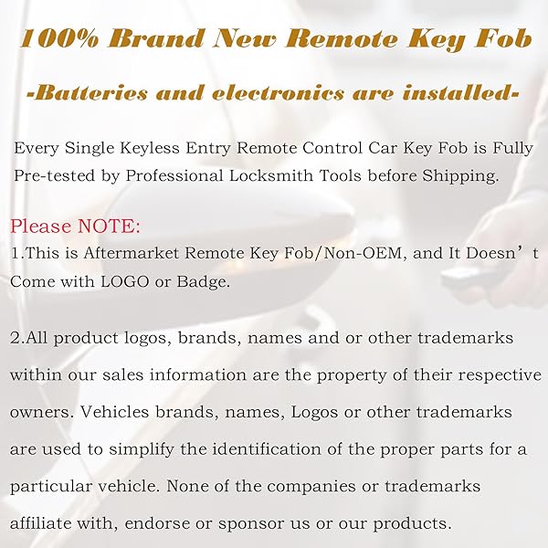 SUPALAND Supaland Flip Key Fob Replacement for Ford F150 F250 F350 Explorer Ecosport Ranger Bronco Maverick Escape Keyless Entry Remote 2015-2023 - View 8 of 11