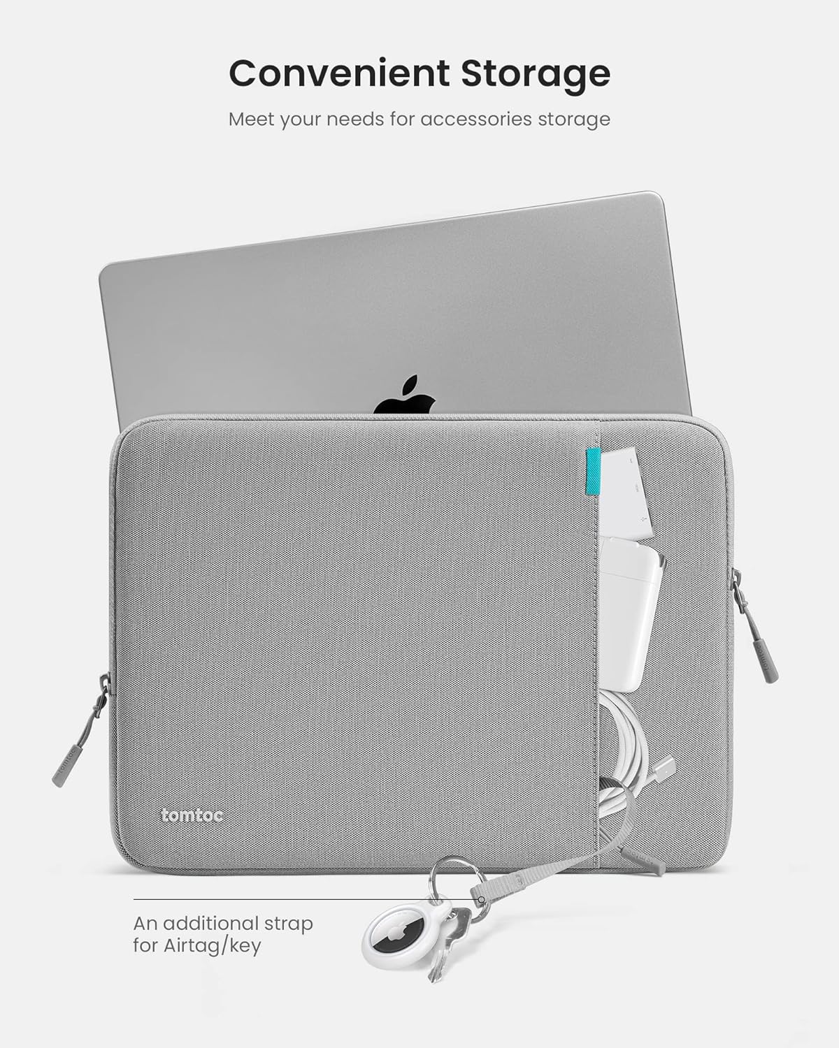 tomtoc tomtoc 360 Protective Laptop Sleeve for 13 inch MacBook Air and Pro Water Resistant Case Bag - View 5 of 9