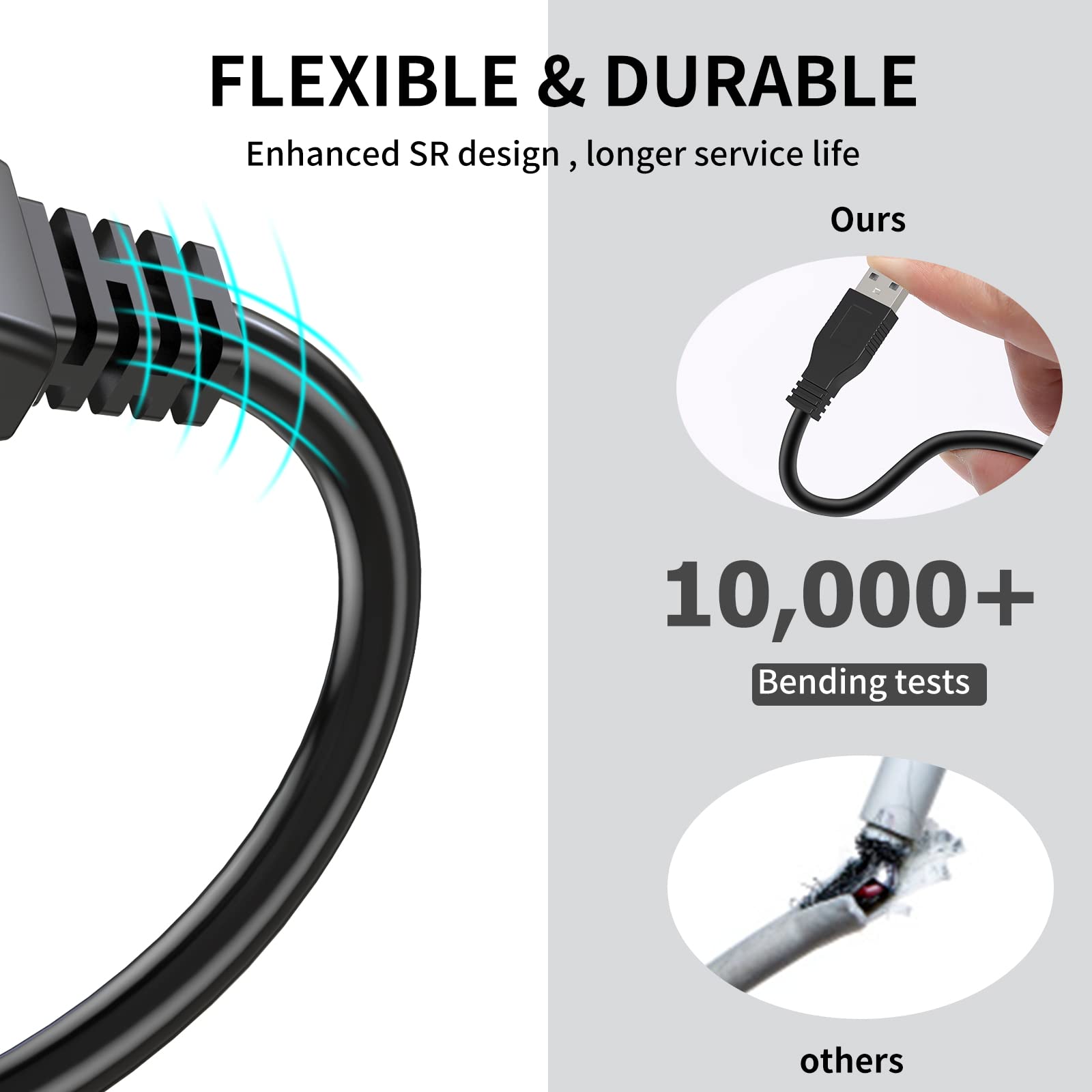 LDKCOK 50FT Active USB Extension Cable 2.0 Male to Female with Signal Booster for Enhanced Performance - View 4 of 7