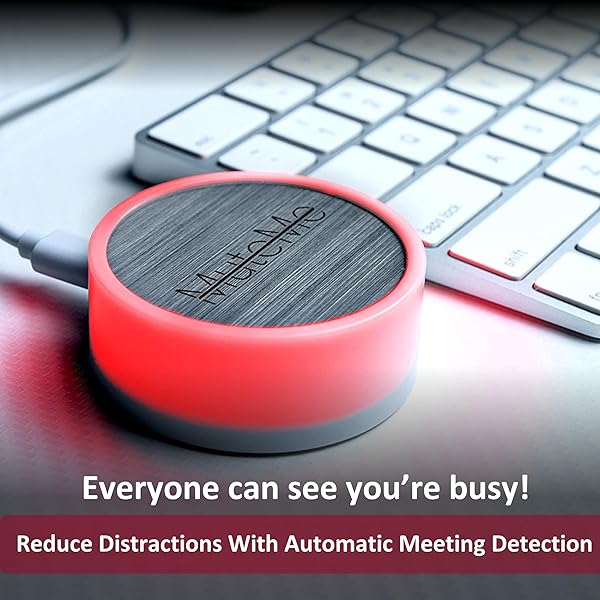 MuteMe MuteMe - Illuminated Physical Mute Button for Zoom, Teams, WebEx &amp; More (As Seen on Shark Tank)! Mac/PC Compatible. USB Cord &amp; Adapter Included. Free Software Download Required. - View 4 of 9