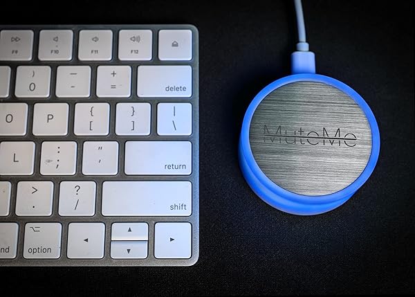 MuteMe MuteMe - Illuminated Physical Mute Button for Zoom, Teams, WebEx &amp; More (As Seen on Shark Tank)! Mac/PC Compatible. USB Cord &amp; Adapter Included. Free Software Download Required. - View 8 of 9
