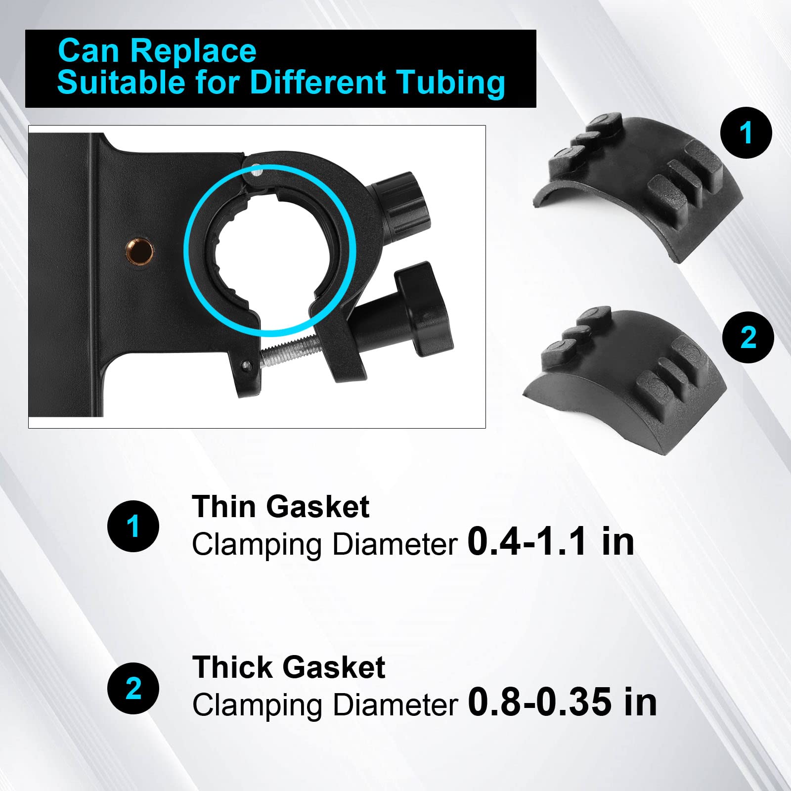 Mr.Power Mr Power Microphone Stand Plastic Tray with Phone Holder Clamp On Rack for Mic Stands Ideal for Stage Live Streaming Concert Karaoke - View 6 of 9