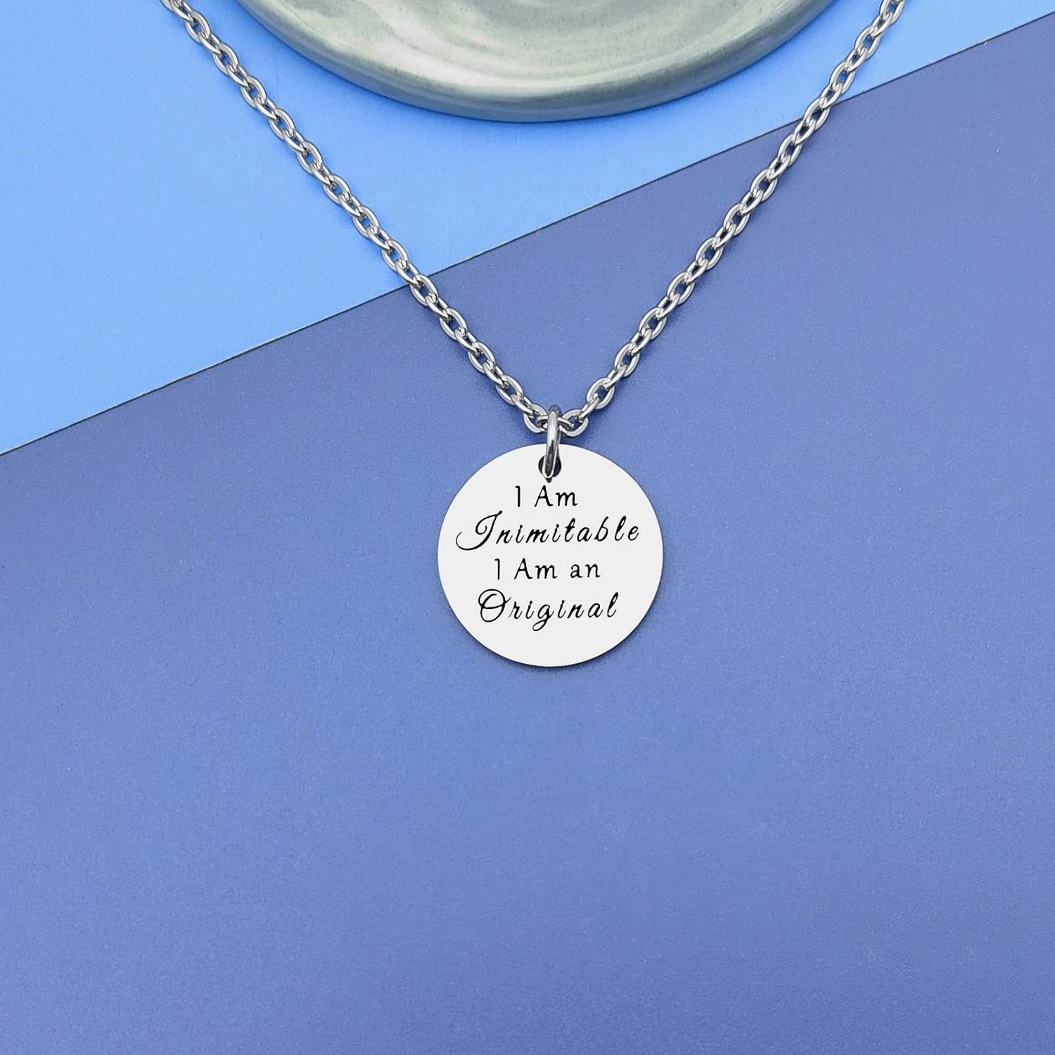 DlaeKua Musical Gifts Necklace Inspirational Jewelry for Him and Her Perfect for Musicians Theatre Fans Birthday and Christmas Gifts - View 3 of 7