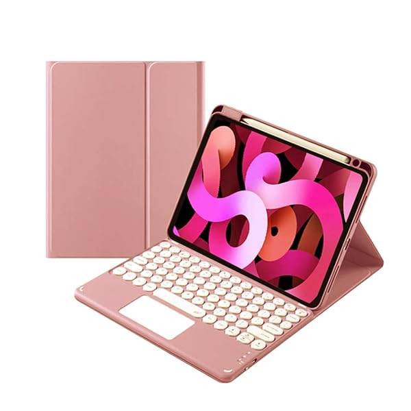 kaitesi Kaitesi iPad Air 11 inch M2 Keyboard Case with Touchpad Detachable Keyboard for iPad Pro 11 inch Salmon Pink Color Cover - View 4 of 9