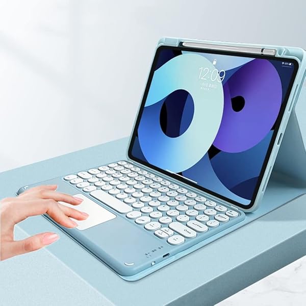 kaitesi Kaitesi iPad Air 11 inch M2 Keyboard Case with Touchpad Detachable Keyboard for iPad Pro 11 inch Salmon Pink Color Cover
