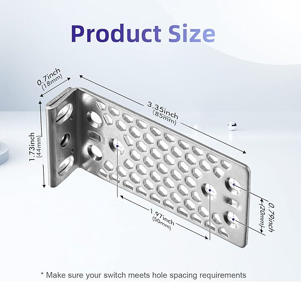 PhyinLan "Universal 19" Rack Mount Kit for Cisco 2960-X, 2960-XR, 3650 & 3850 Switches - Easy Installation" - View 3 of 8
