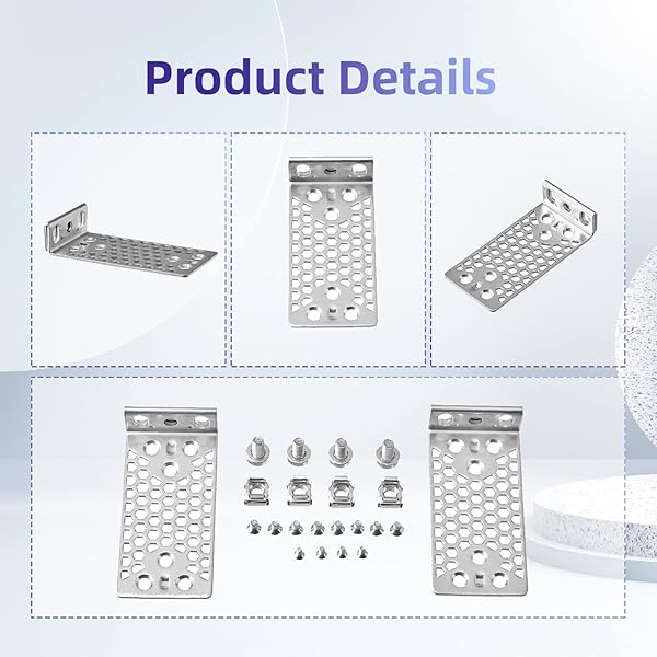 PhyinLan "Universal 19" Rack Mount Kit for Cisco 2960-X, 2960-XR, 3650 & 3850 Switches - Easy Installation" - View 4 of 8
