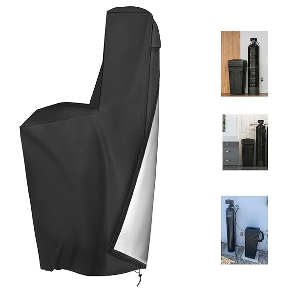 TORUTA TORUTA Waterproof Water Softener Cover 420D Oxford Cloth Outdoor Protection 55" H x 30" W x 16" D Black