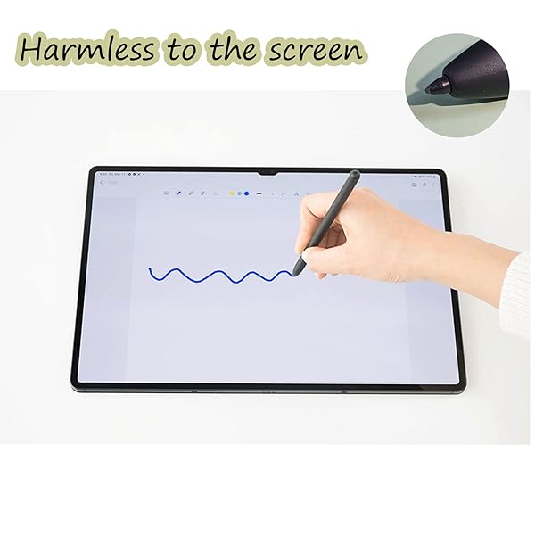 PCTC Galaxy Tab S8 Ultra S Pen Replacement - Stylus for S8/S8 Plus (EJ-PT870BJEGUJ) with Tips/Nibs - Black - View 5 of 6