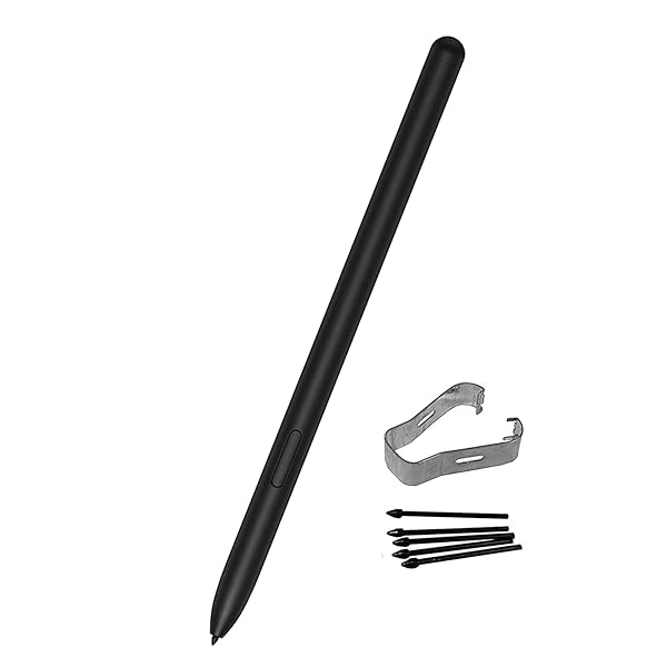 PCTC Galaxy Tab S8 Ultra S Pen Replacement - Stylus for S8/S8 Plus (EJ-PT870BJEGUJ) with Tips/Nibs - Black - View 2 of 6
