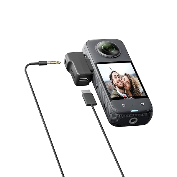 CYNOVA CYNOVA External Microphone Adapter for Insta360 X3: Type-C & 3.5mm Audio Ports for Enhanced Recording - View 4 of 11
