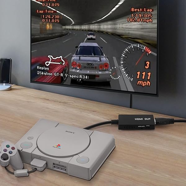 TNP Products Upgrade Your Gaming: TNP PS2 HDMI Converter - AV Adapter for PlayStation 2/3 HD Upscaling - View 9 of 10