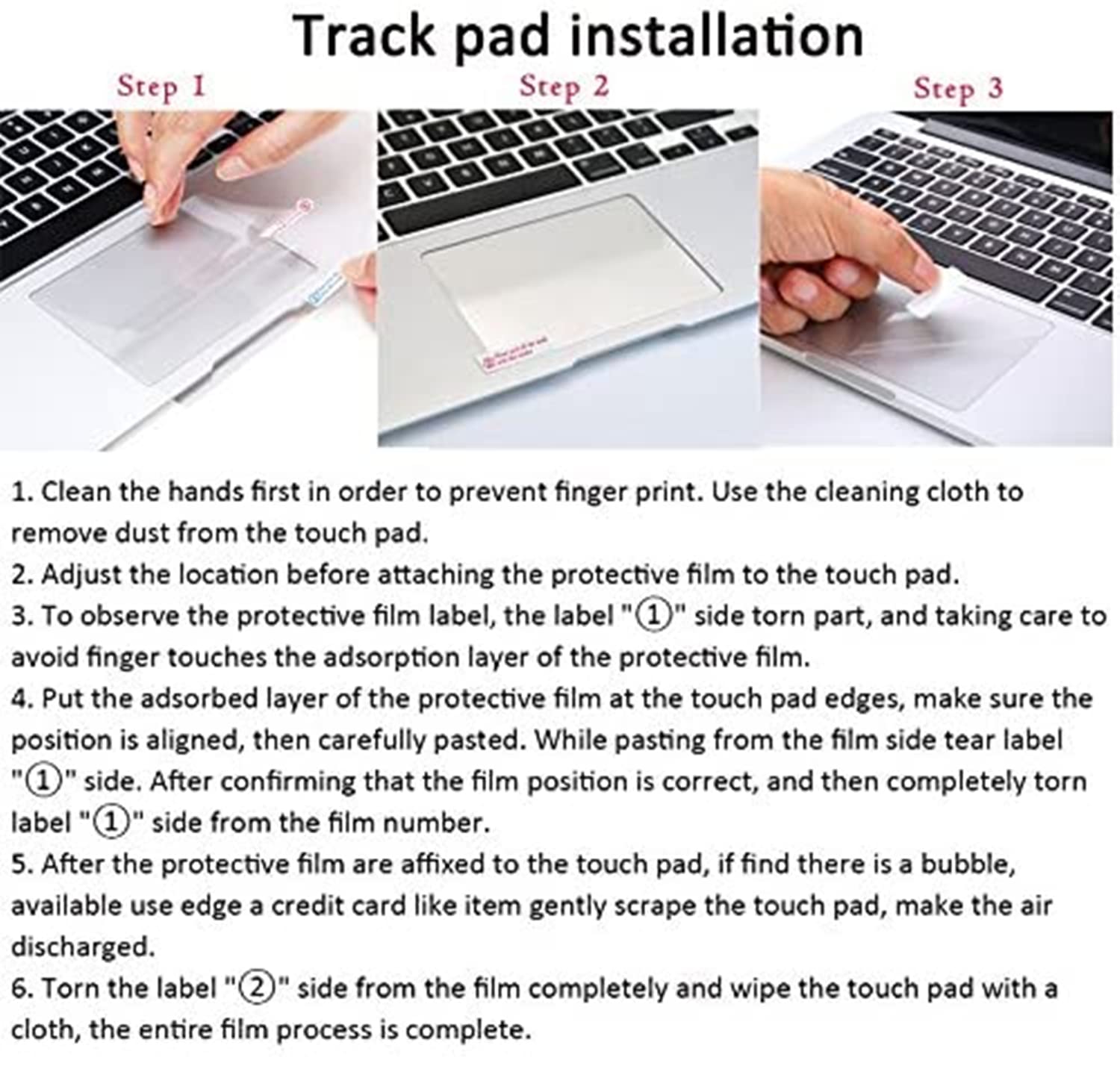 Se7enline Se7enline MacBook Air 13.6 Touchpad Protector 2-Pack 9H Hardness Glass Film for 2025 M4 A3240 2024 M3 A3113 with Oleophobic Coating - View 4 of 7