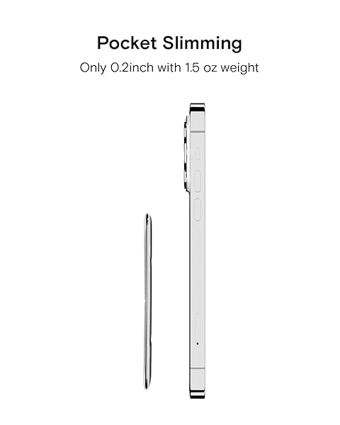 MOFT MOFT MagSafe Wallet for iPhone 15/14/13/12 - Strong Magnetic Card Holder & Vegan Leather Stand in Misty Cove - View 5 of 8