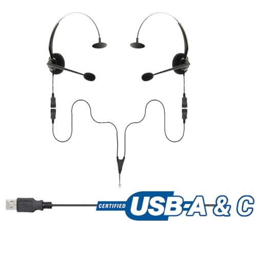 Project Telecom Project Telecom USB-A & USB-C Headset Splitter Bundle for Teams, Zoom, Webex - Noise Cancelling, 2 Users, Ideal for Training & Coaching - View 3 of 8