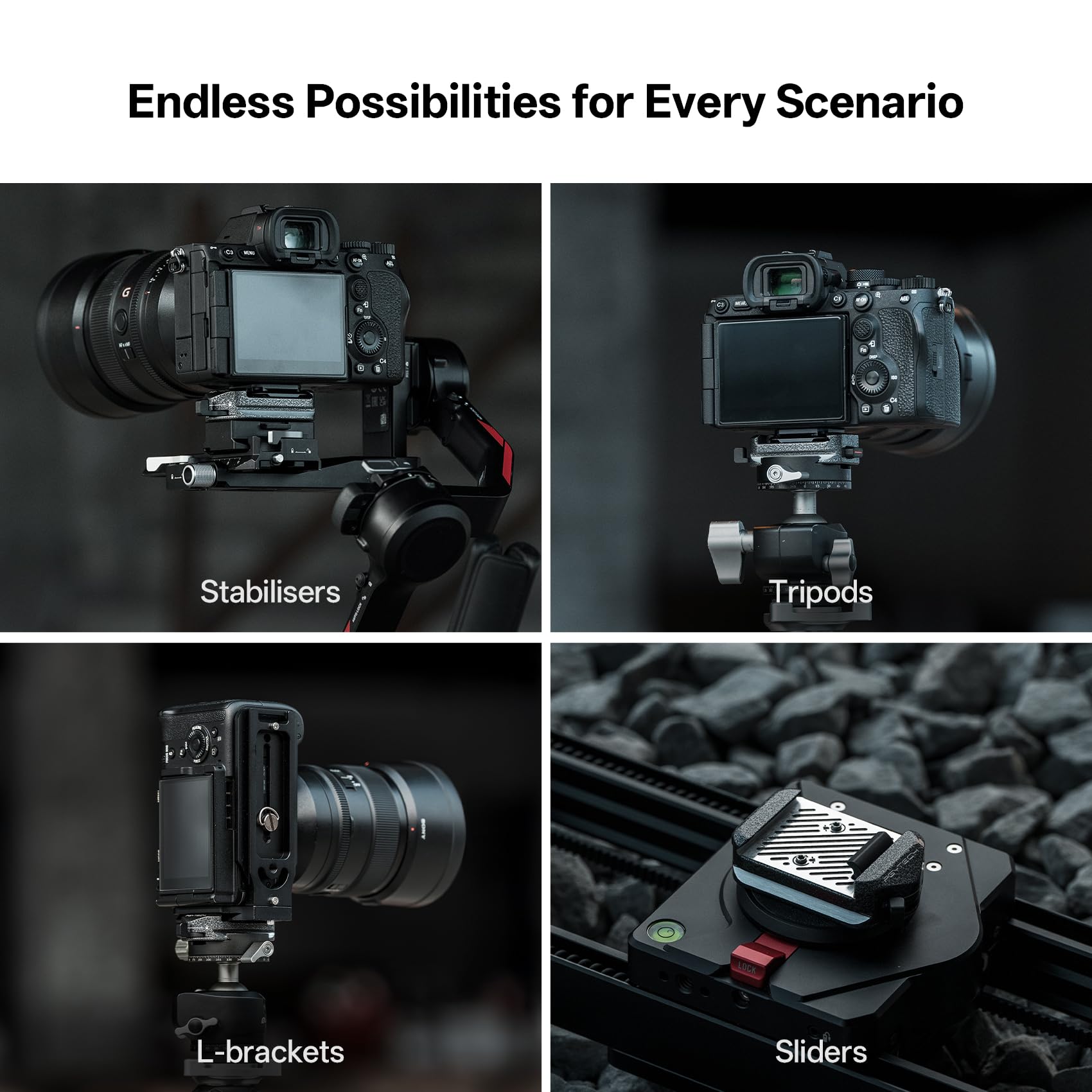 PGYTECH PGYTECH Quick Release Plate & Adapter with Arca Swiss Clamp for Sony, Nikon, Fuji, DJI - Fast Tripod Setup - View 7 of 7