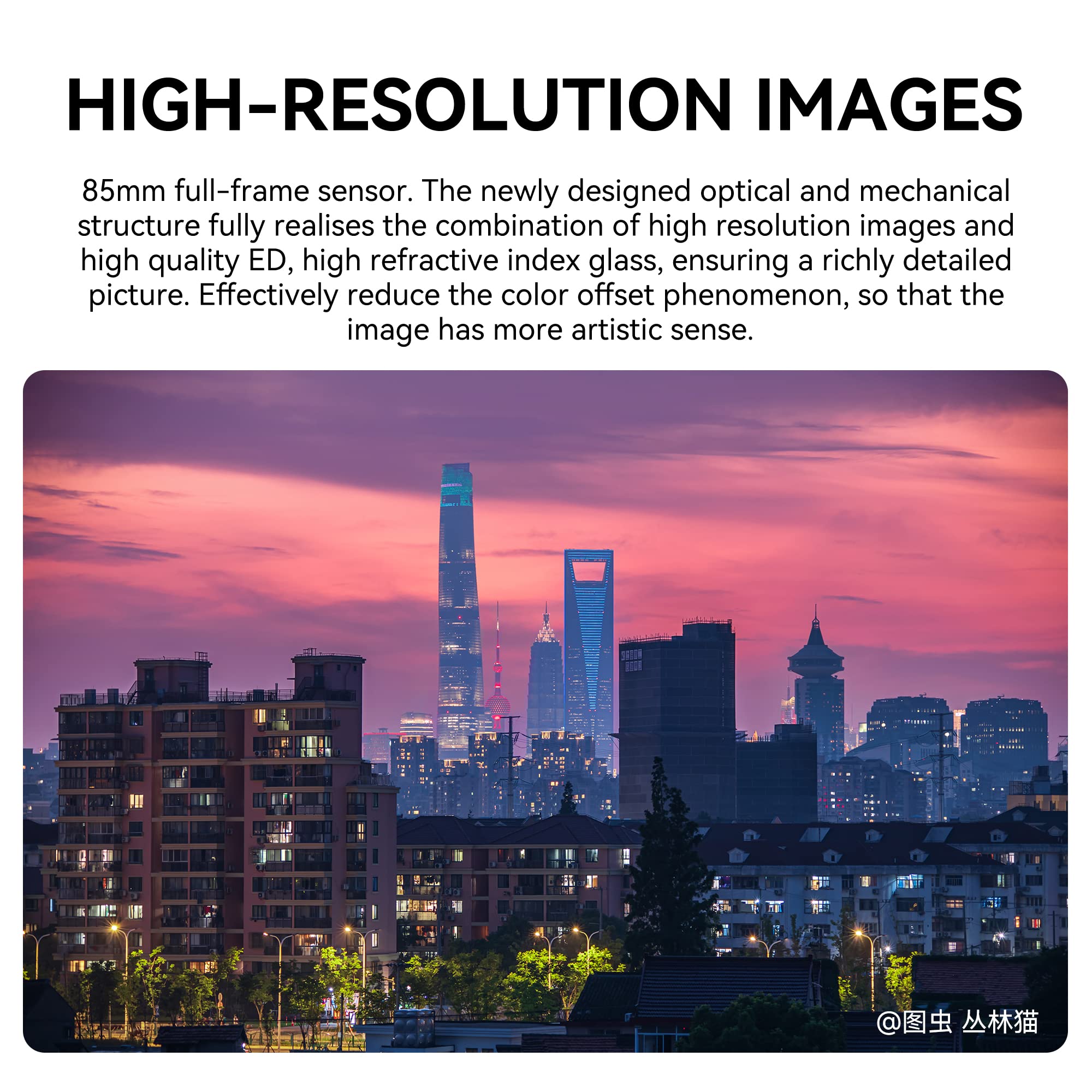 7artisans 7artisans 85mm T2.0 Cine Lens for Nikon Z-Mount Manual Focus Low Distortion Full Frame Mirrorless Cameras Black - View 4 of 9