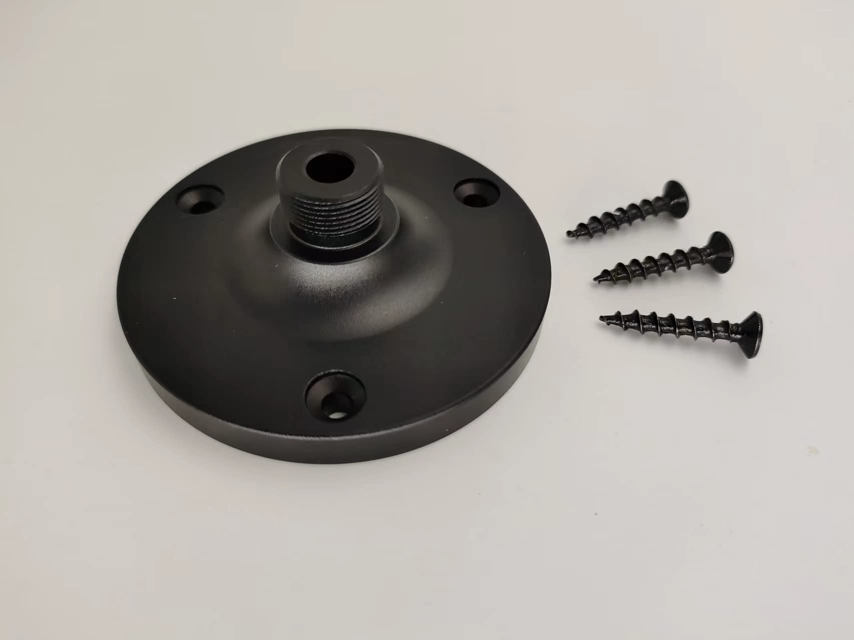 Goose Neck Microphone Holder 2PK Wall Mount Stand Flange Mount 5/8 Male Ideal for Various Devices Black - View 2 of 6