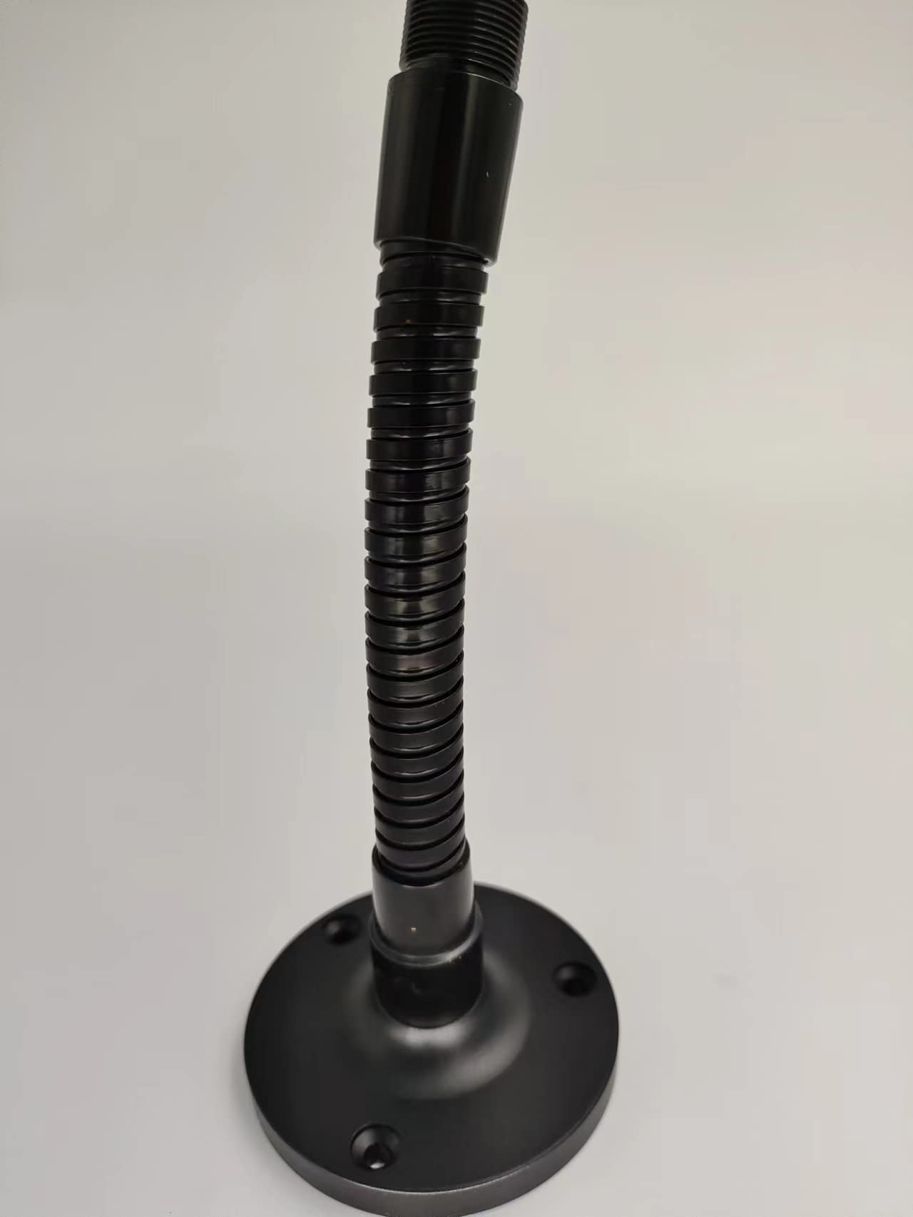 Goose Neck Microphone Holder 2PK Wall Mount Stand Flange Mount 5/8 Male Ideal for Various Devices Black - View 4 of 6