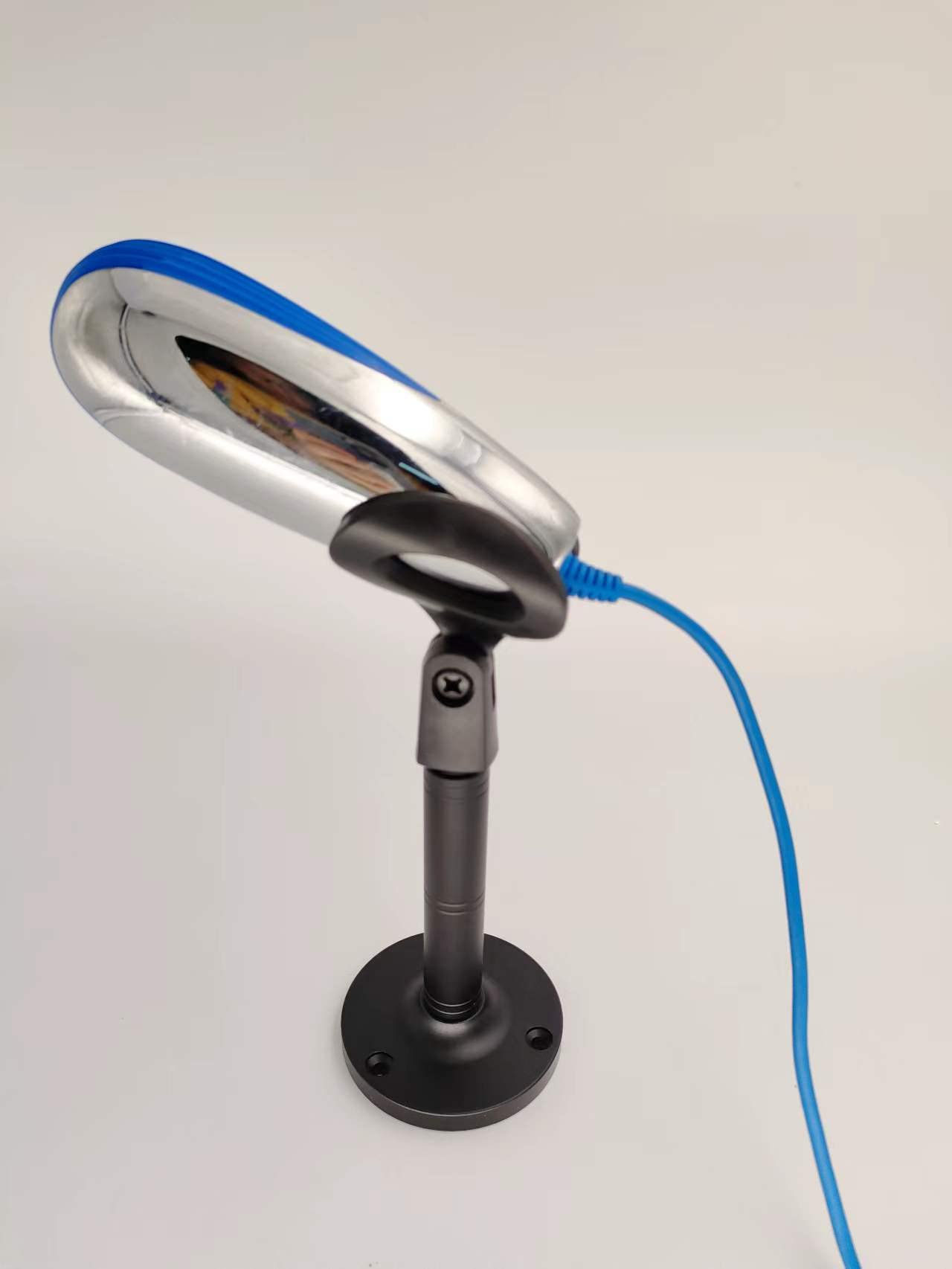 Goose Neck Microphone Holder 2PK Wall Mount Stand Flange Mount 5/8 Male Ideal for Various Devices Black - View 5 of 6