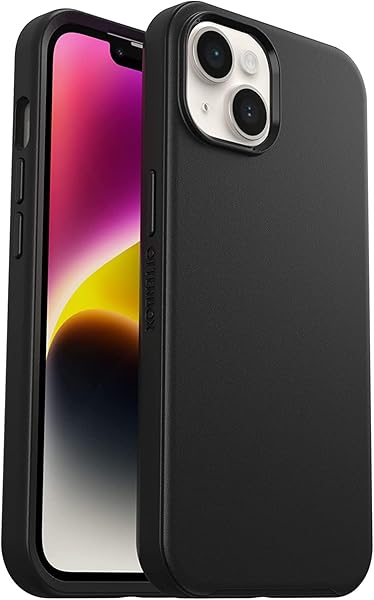 OtterBox OtterBox iPhone 14 iPhone 13 Symmetry Series Case Black Ultra Sleek Wireless Charging Compatible Raised Edges Protect Camera Screen - View 2 of 2