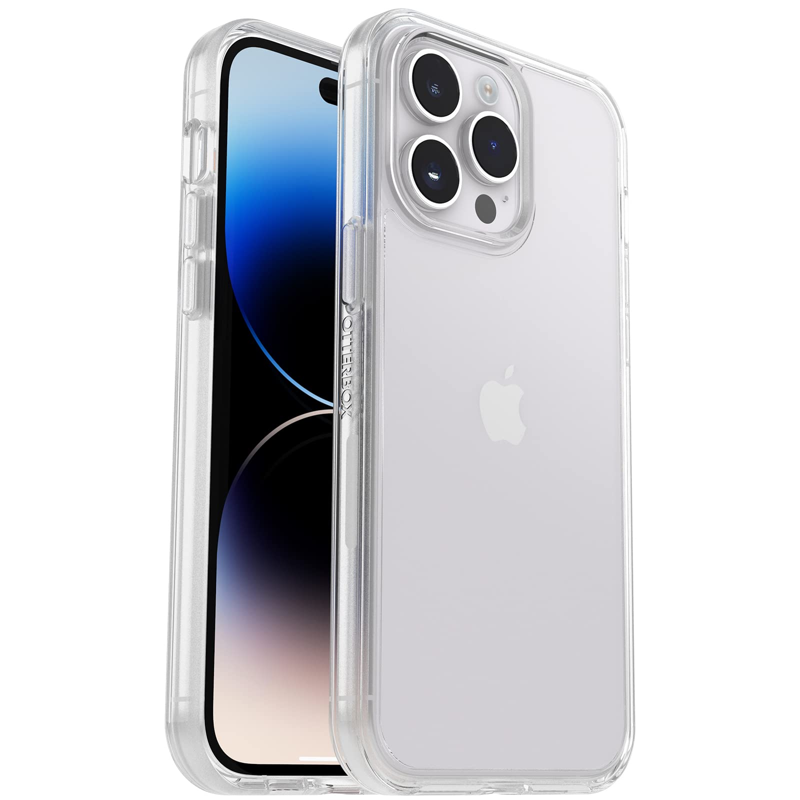 OtterBox Symmetry Series Clear Case for iPhone 14 Pro Max Ultra Sleek Wireless Charging Compatible with Raised Edges for Camera and Screen Protection