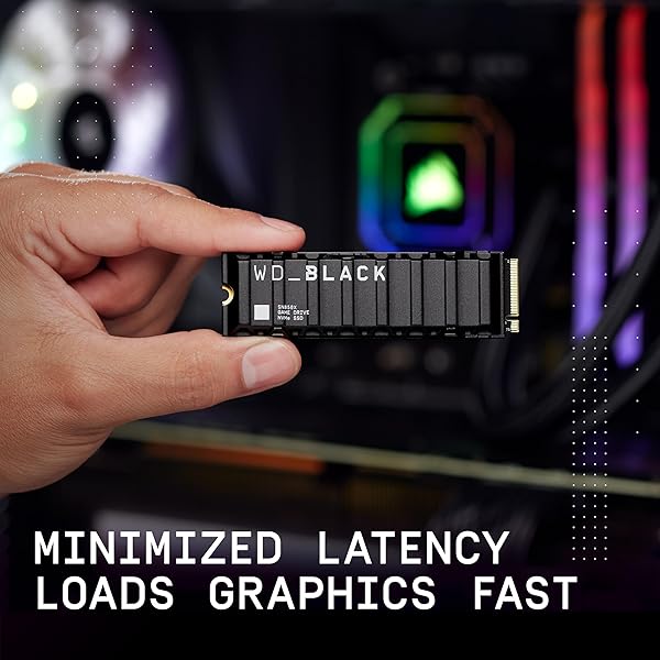 Sandisk WD_BLACK 2TB SN850X NVMe Internal Gaming SSD with Heatsink for Playstation 5 Gen4 PCIe M2 2280 Up to 7300 MBs WDS200T2XHE - View 5 of 9