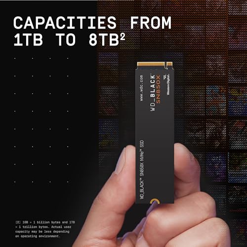 Sandisk WD_BLACK 4TB SN850X NVMe Internal Gaming SSD Gen4 PCIe M.2 2280 Up to 7300 MB/s High Speed Solid State Drive - View 6 of 8