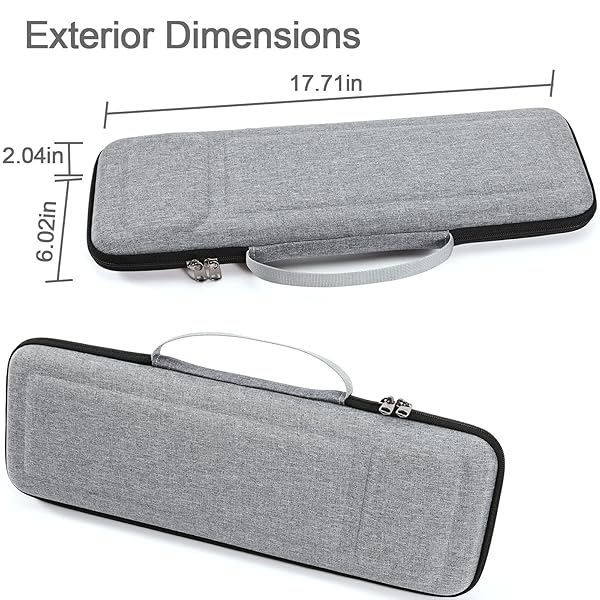 RAIACE RAIACE Hard Storage Case for Apple Magic Keyboard and Magic Mouse Grey Case Only - View 5 of 7