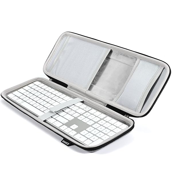 RAIACE RAIACE Hard Storage Case for Apple Magic Keyboard and Magic Mouse Grey Case Only - View 6 of 7