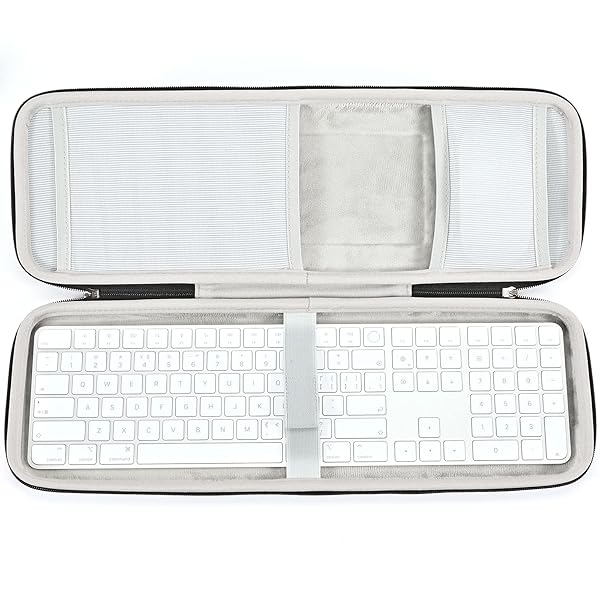 RAIACE RAIACE Hard Storage Case for Apple Magic Keyboard and Magic Mouse Grey Case Only